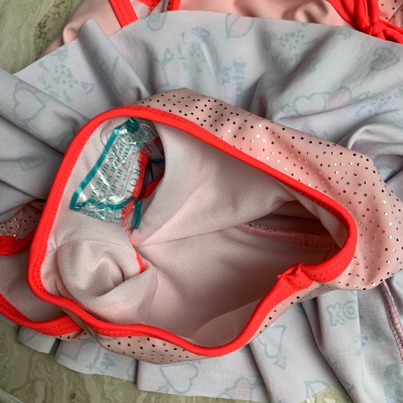 Betsey Johnson Cat Little Girl One Piece Swimsuit - Picture 4 of 6